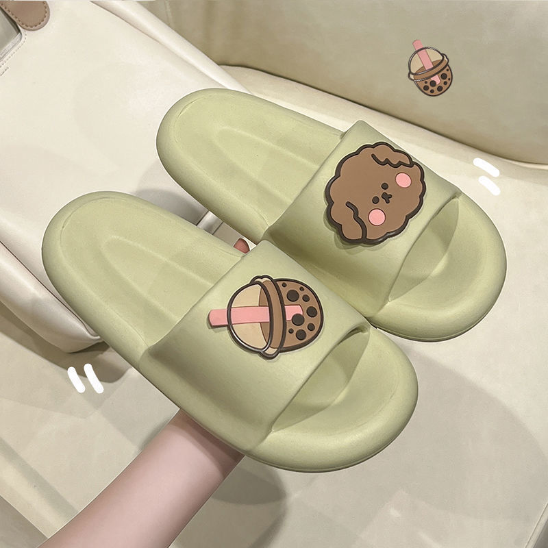 Slippers are lovely 3.5cm sandals  summer household indoor take a shower Home dorm Exorcism non-slip