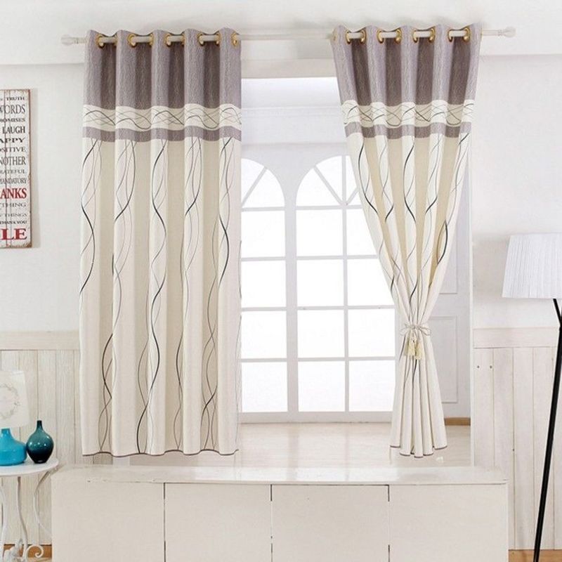 Finished curtains are simple and modern, short curtains for bay windows, living rooms, and bedrooms, blackout curtain fabric, 2026 new model, sun-blocking
