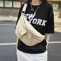 Неоновый цветной nylon наплечная сумка, японская грудная сумка на пояс для отдыха, сумка на пояс для мужчин и женщин для учеников начальной школы
