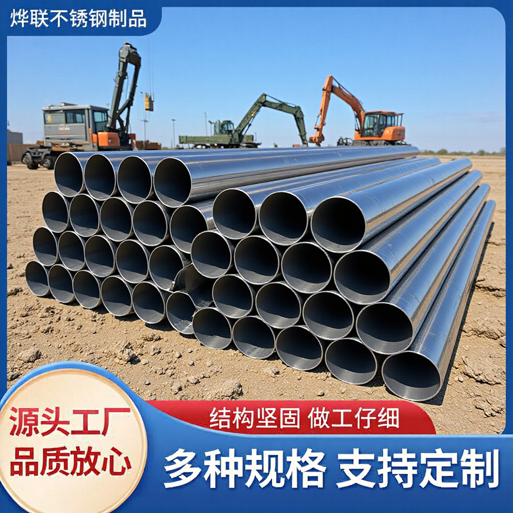 现货304不锈钢焊管 316L不锈钢圆管 310S不锈钢工业流体输送管