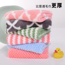 批发家用珊瑚绒抹布厨房清洁擦桌子刷锅洗碗擦手巾口水巾厨房麻布