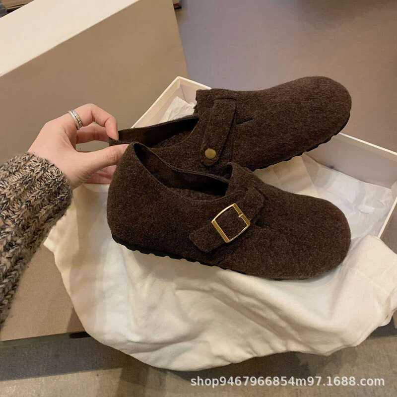 6cm height-increasing fully lined plush Birkenstock shoes for women 2026, cotton shoes, Northeast plush snow boots for women, casual daily women's shoes 6cm height-increasing fully lined plush Birkenstock shoes for women 2026, cotton shoes, Northeast plush snow boots for women, casual daily women's shoes