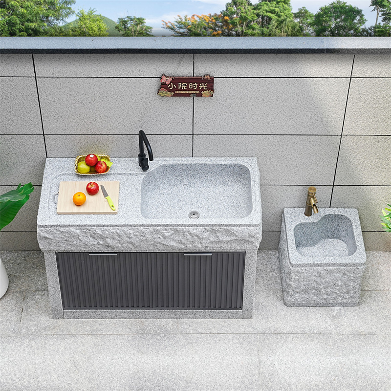 Outdoor Wash Basin, Outdoor Courtyard Pool, Granite Laundry Basin, Marble Sink, Garden Stone Sink