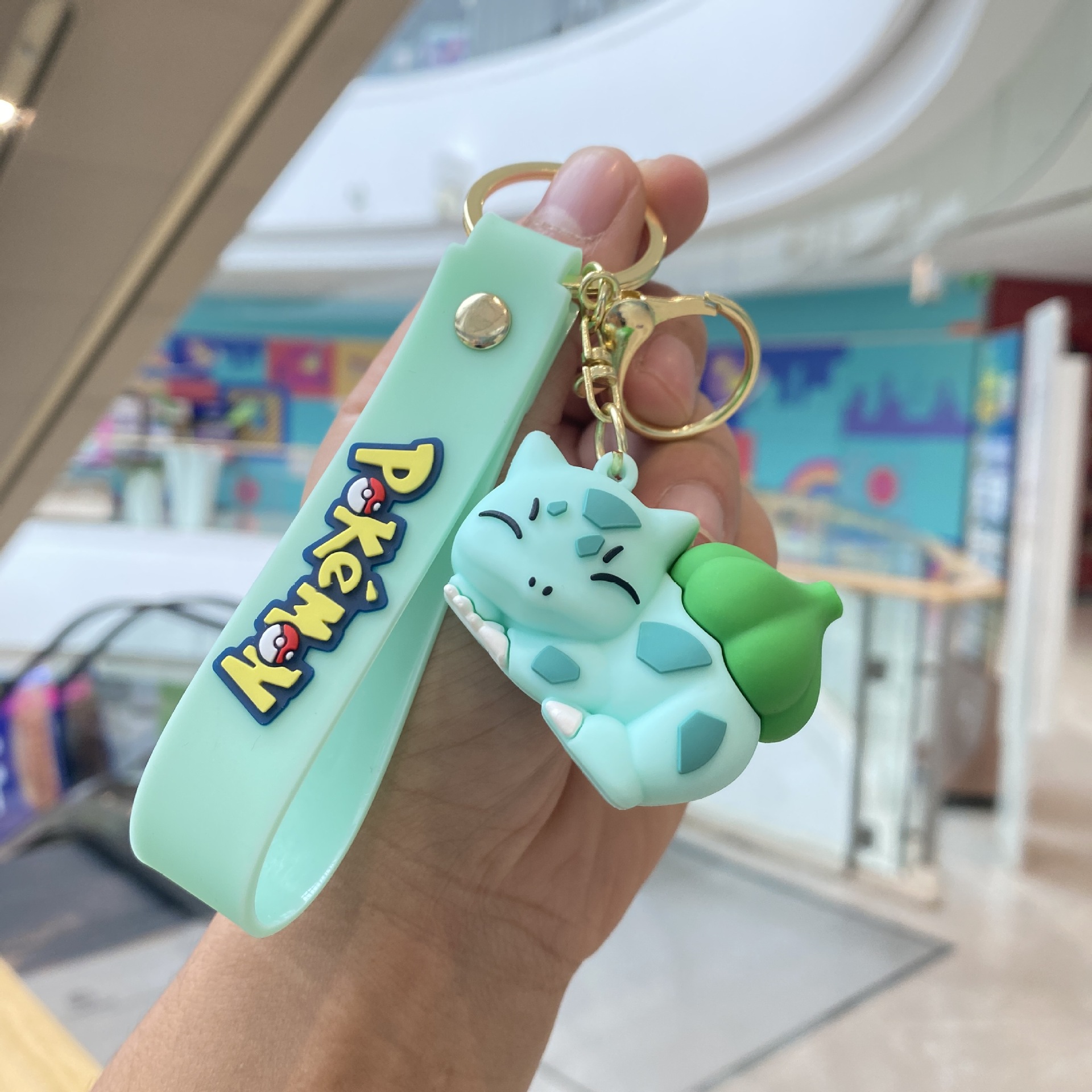 Nuevo estilo de dormir Zibao Ke Meng llavero colgante Lindo Pikachu muñeca bolsa adornos coche pequeño regalo al por mayor