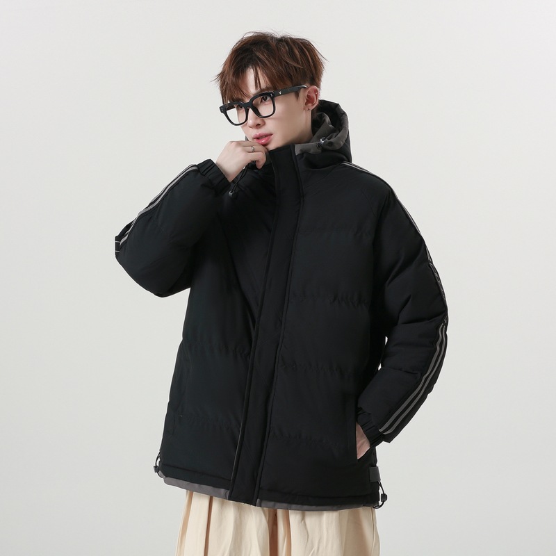Heren winterjas met capuchon gewatteerde oversized jas katoen_voghion.com