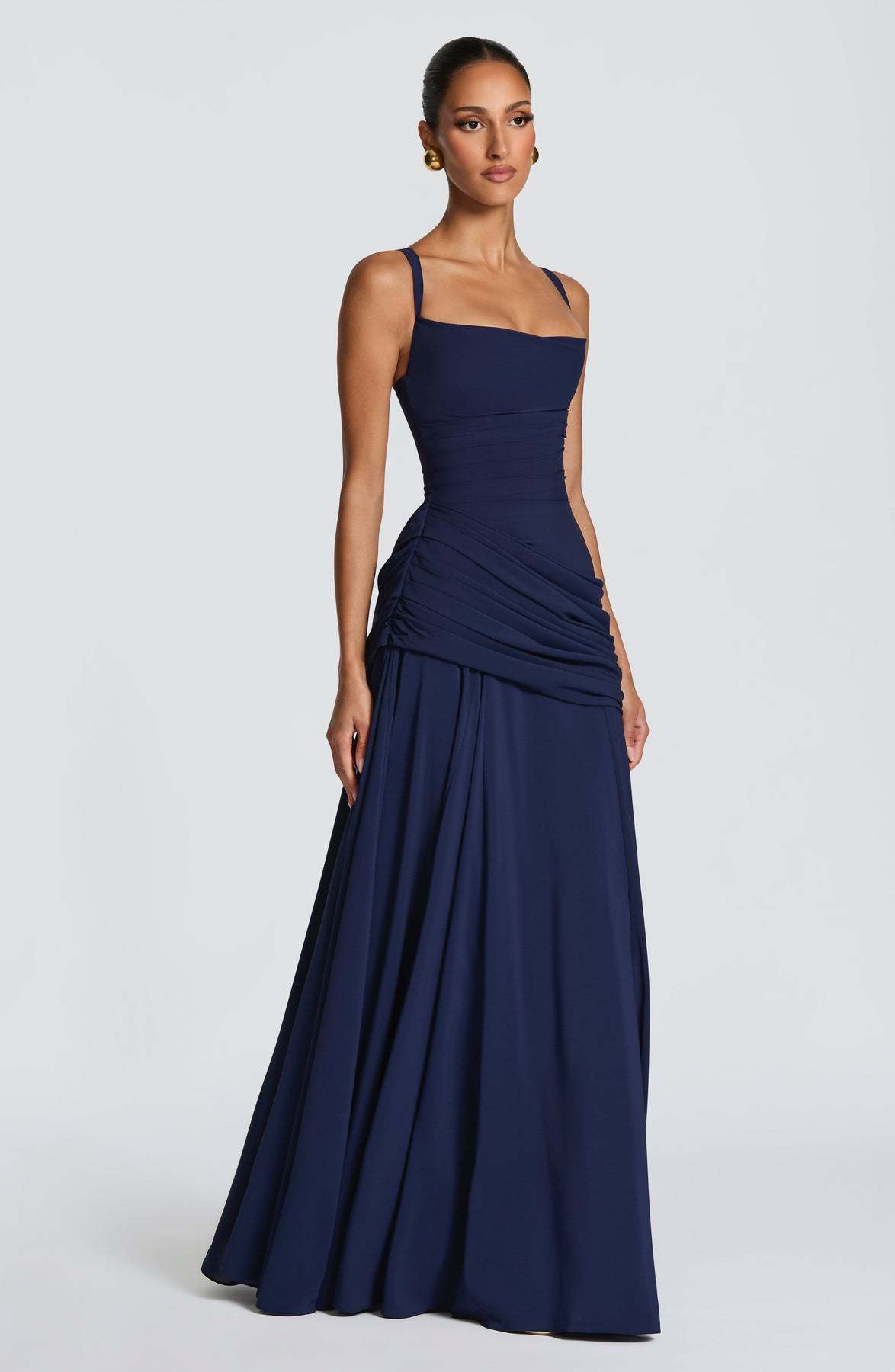 Women's Clothing High-Waisted Pleated Dress Elegant Resort Style Square Neck A-Line Full Skirt Spring For Formal & Casual For Women_ecoleips.com
