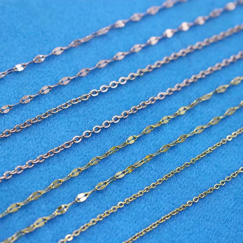 Simple Style Geometric Titanium Steel Gold Plated Necklace