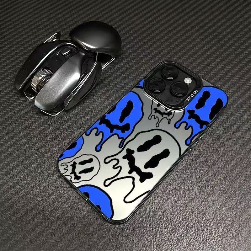 Color Silver Shell-Black-Demon Smiley SDF345