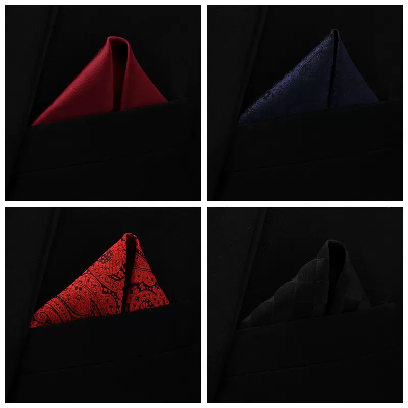 厂家现货销售时尚男士西装配饰手帕巾方巾 1200针涤丝礼服口袋巾