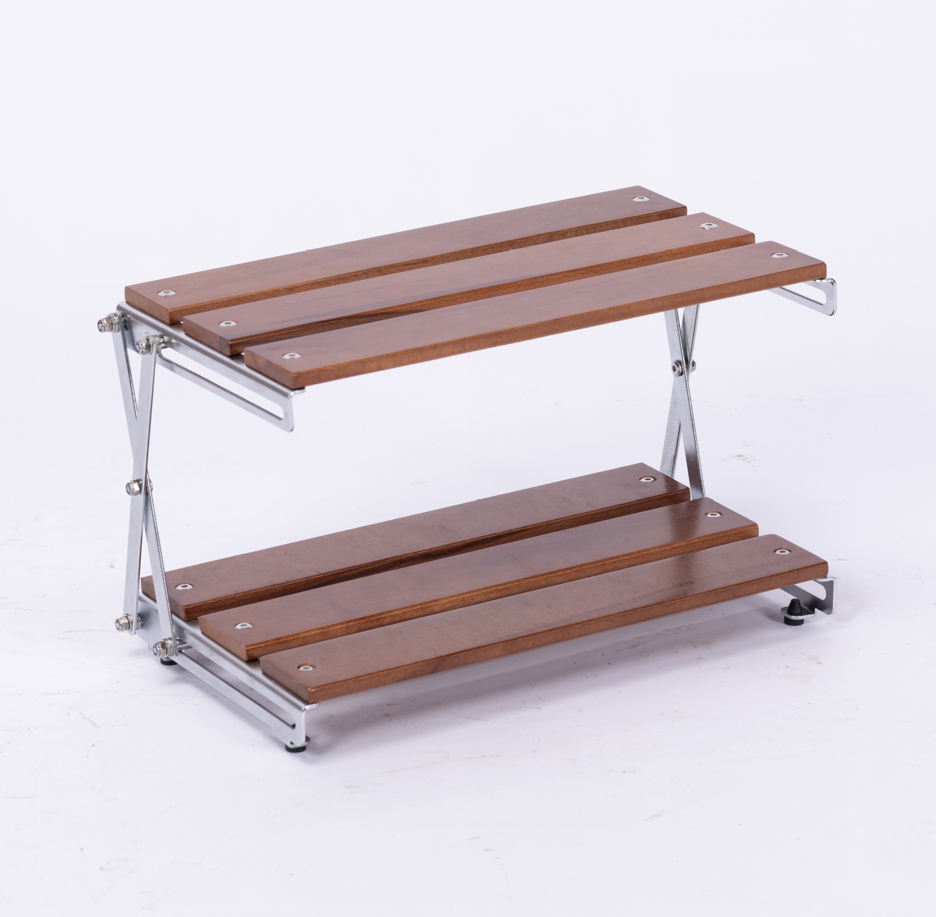 Camping almacenamiento portátil rack de tres capas rack de almacenamiento plegable camping rack de almacenamiento picnic barbacoa al aire libre multifuncional