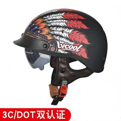 Electric Vehicle Helmets Wholesale, Motosiklet kaskı (dəbilqə) - indian-with-black-and-white-mirrors-m