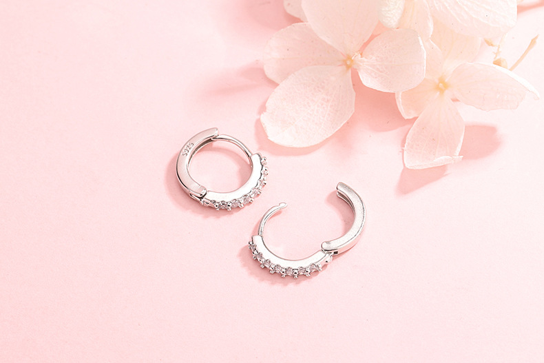 Fashion Geometric Copper Plating Zircon Earrings 1 Pair