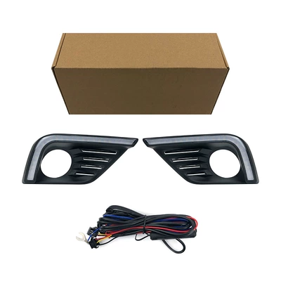 Suitable for 16-18 Models of Nissan Teana Daytime Running Lights (Gündüz işıqları) - dual-color-standard-white-light-sequential-flowing-amber-turn-signal-left-right-set