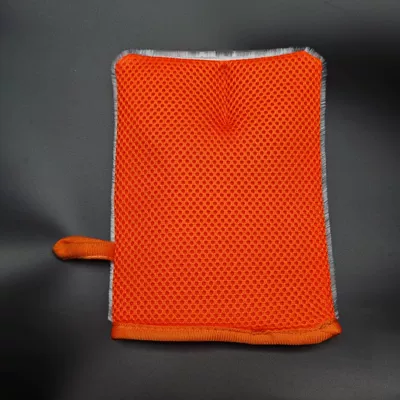 Genuine Leather Seats, Leather and Plastic Interior Parts, Home Cleaning, Velvet Cloth Cleaning, Car Interior Cleaning, Special Gloves for Cleaning (Car cleaning tools) - orange-red-xl-full-palm-cleaning-gloves-211525