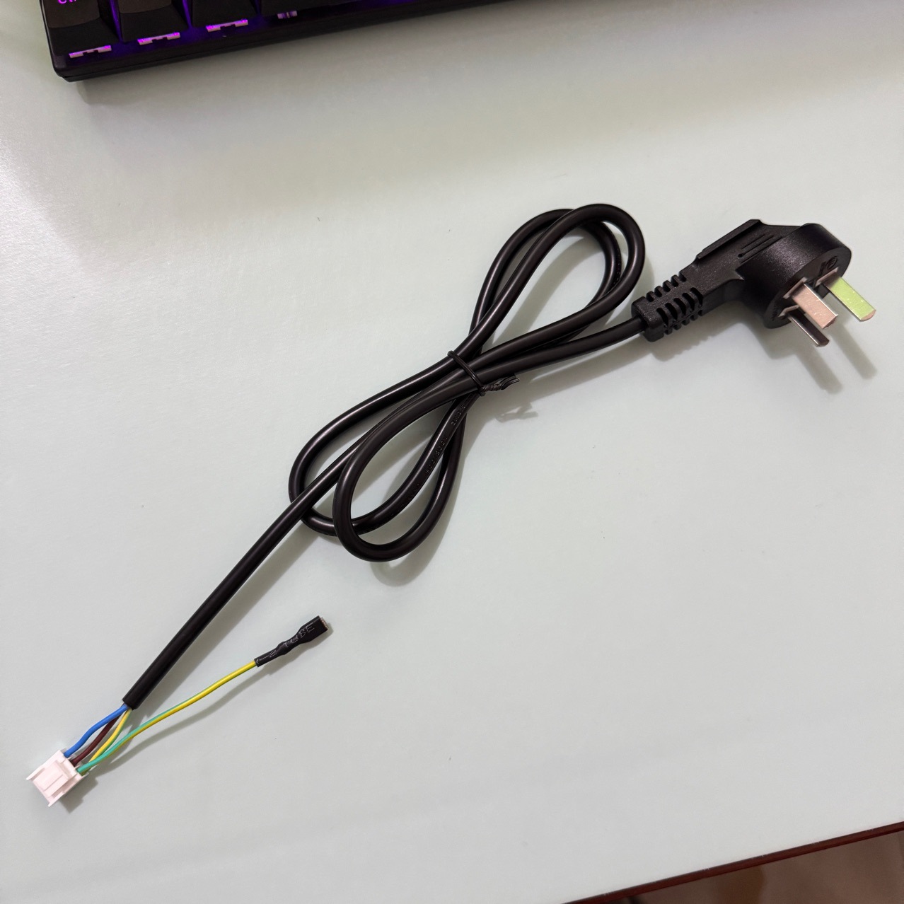 国标双头电源线带品字尾 国标电饭锅电脑主机插头电源线尾端子