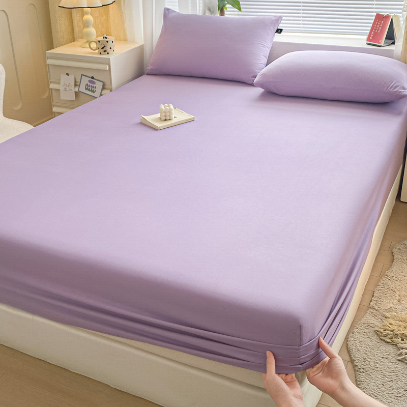 2025 nueva ropa de cama de una sola pieza de algodón 100 funda de cama de algodón con todo incluido cubierta protectora de colchón pieza individual de tres piezas 2