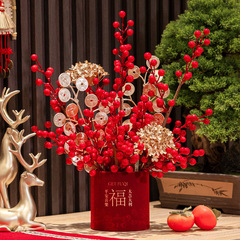 喬遷之喜新居布置裝飾用品發財果擺件新房客廳創意搬家入宅禮物