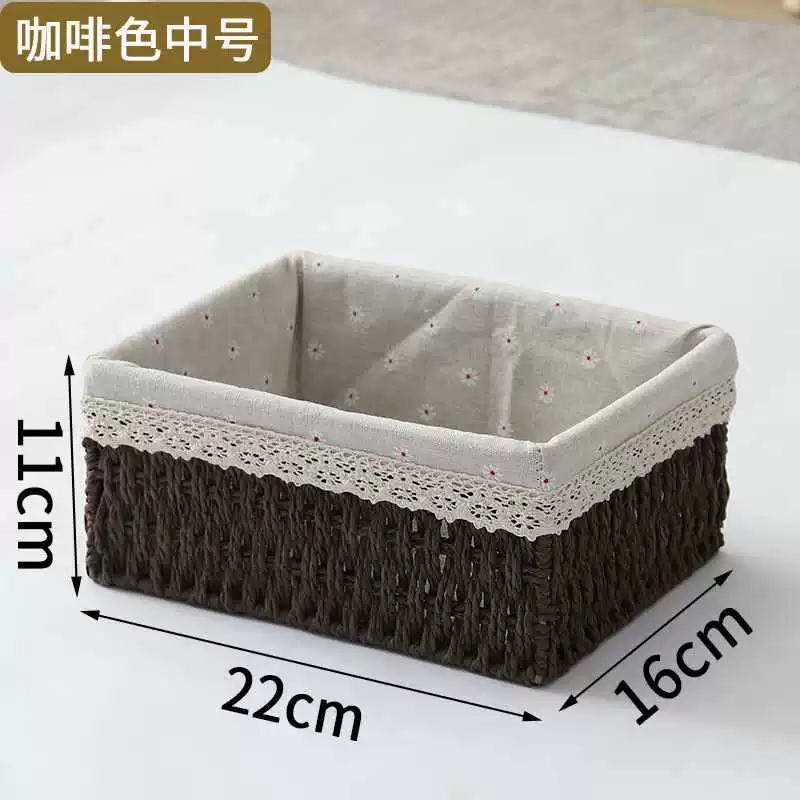 Table storage system, remote control, woven storage box