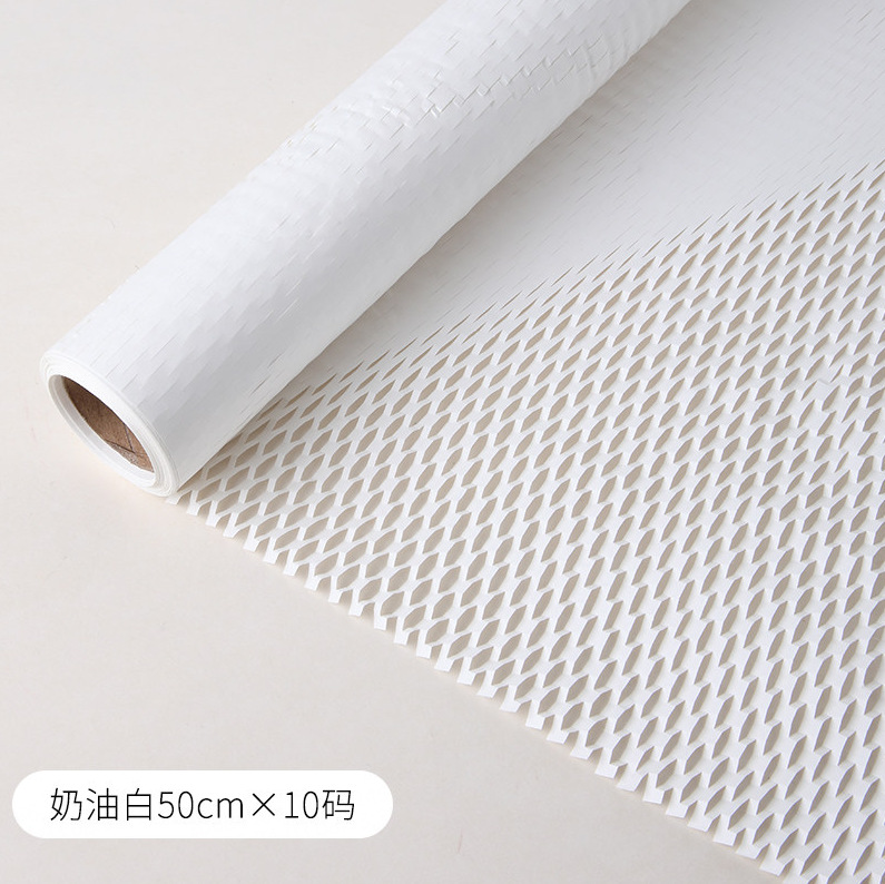 Papel de regalo de nido de abeja, papel de regalo acolchado con rejilla colorida, papel kraft de nido de abeja, venta al por mayor.