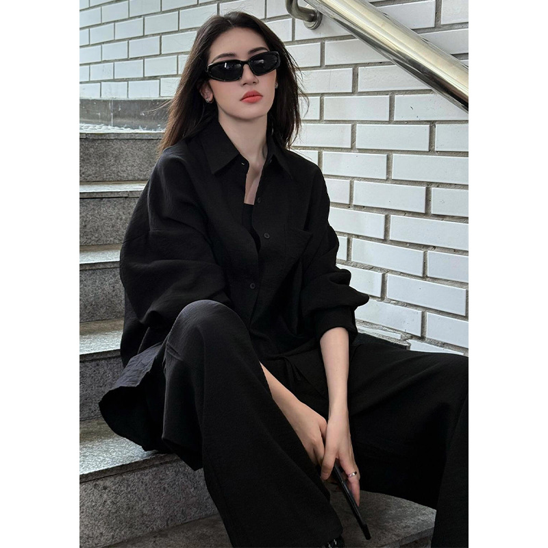 블랙 [브랜드 교체] 나일론 원단 아이스 실크 시원한 느낌