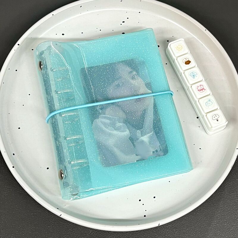 薄荷绿苏打m5活页手账本可拆卸小众拍立得收纳册卡册简约高级耐用|undefined