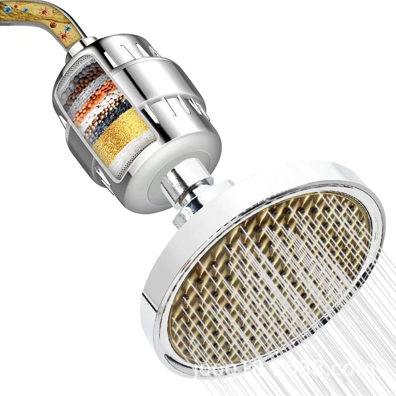 Comercio transfronterizo de 6 pulgadas boquilla de ducha de ducha presurizada boquilla de ducha galvanizada completa boquilla de ducha de ducha pequeña cabeza de ducha baño baño