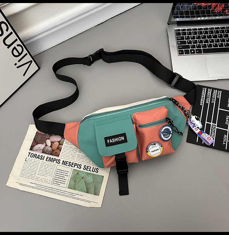 Chest bag, men's trendy workwear crossbody bag, men's backpack, ins trendy small bag, personalized and versatile waist bag, men's single-shoulder bag undefined