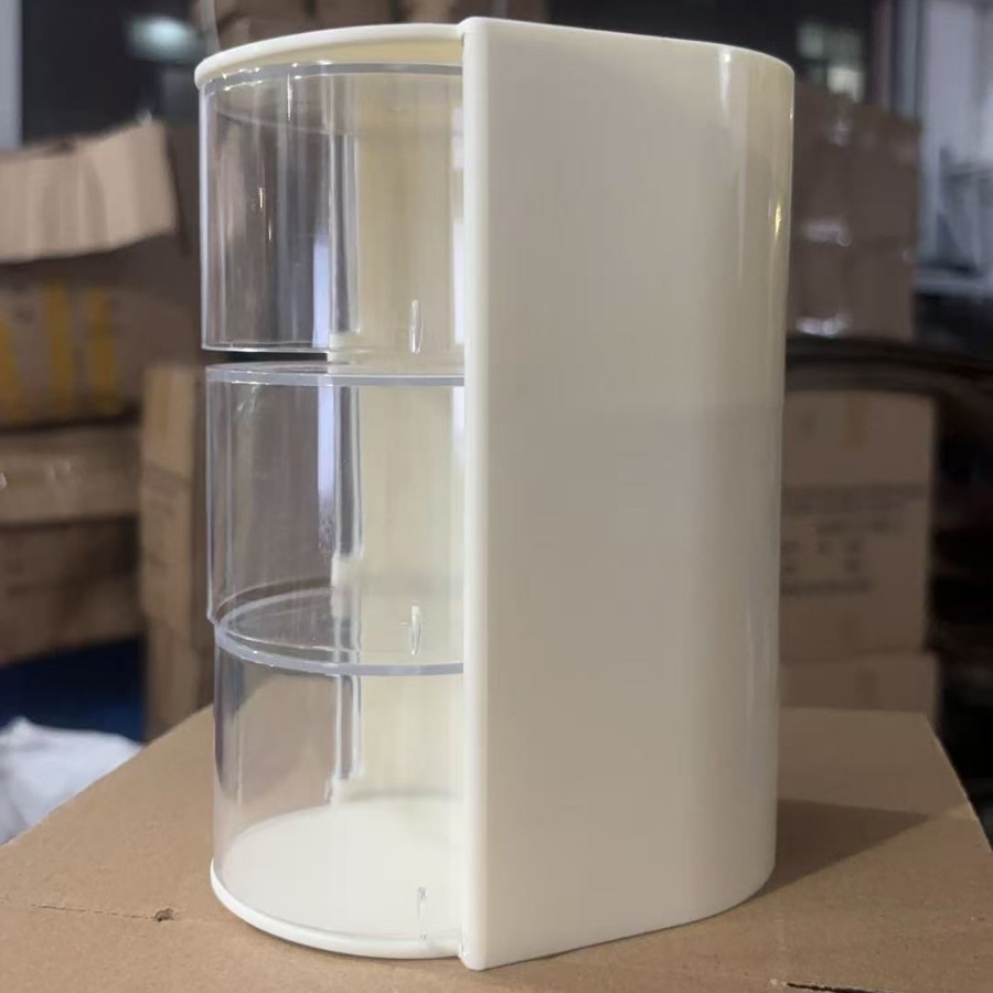 분할형 회전수납함 [밀크화이트 3단]