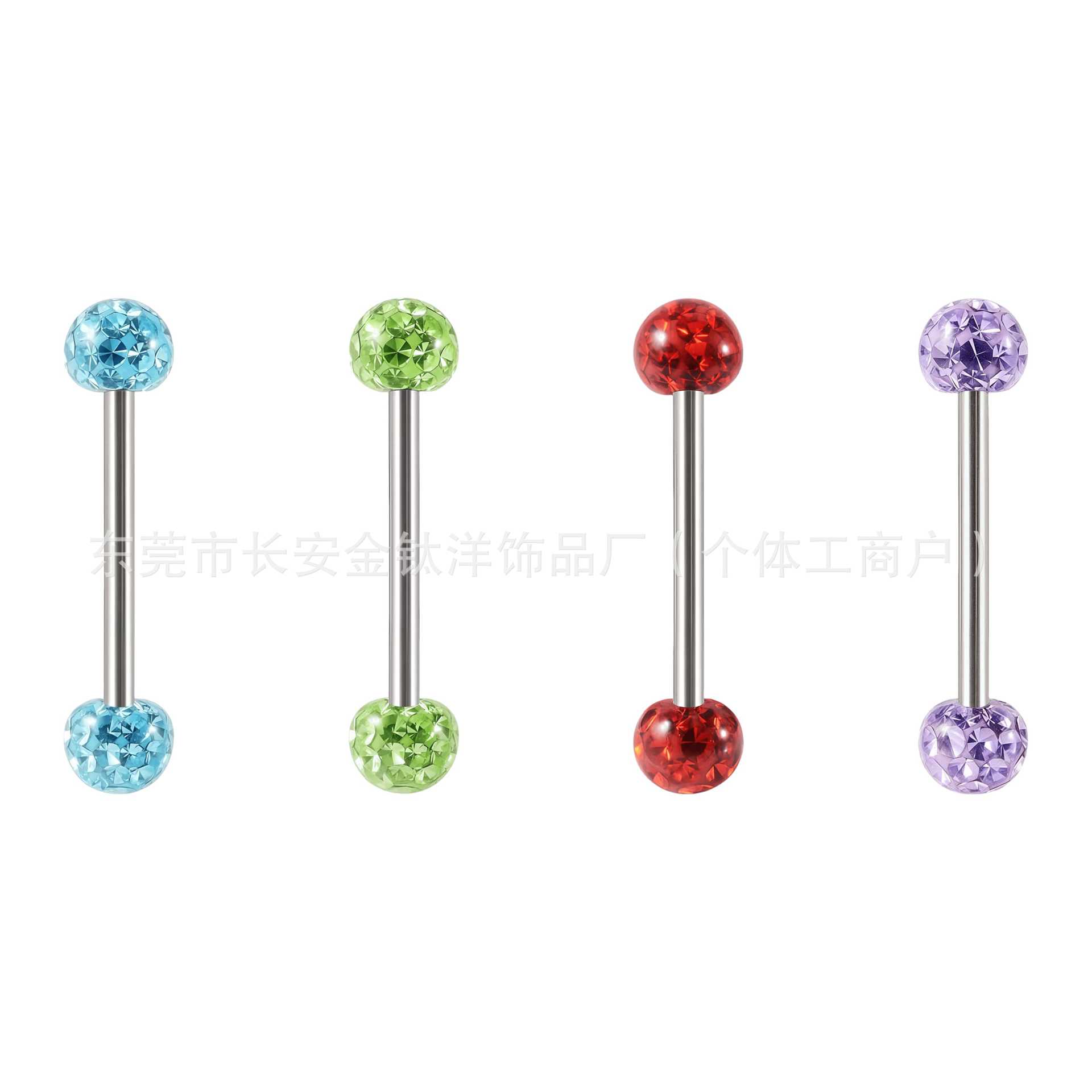 Labret piercing jewelry detail image