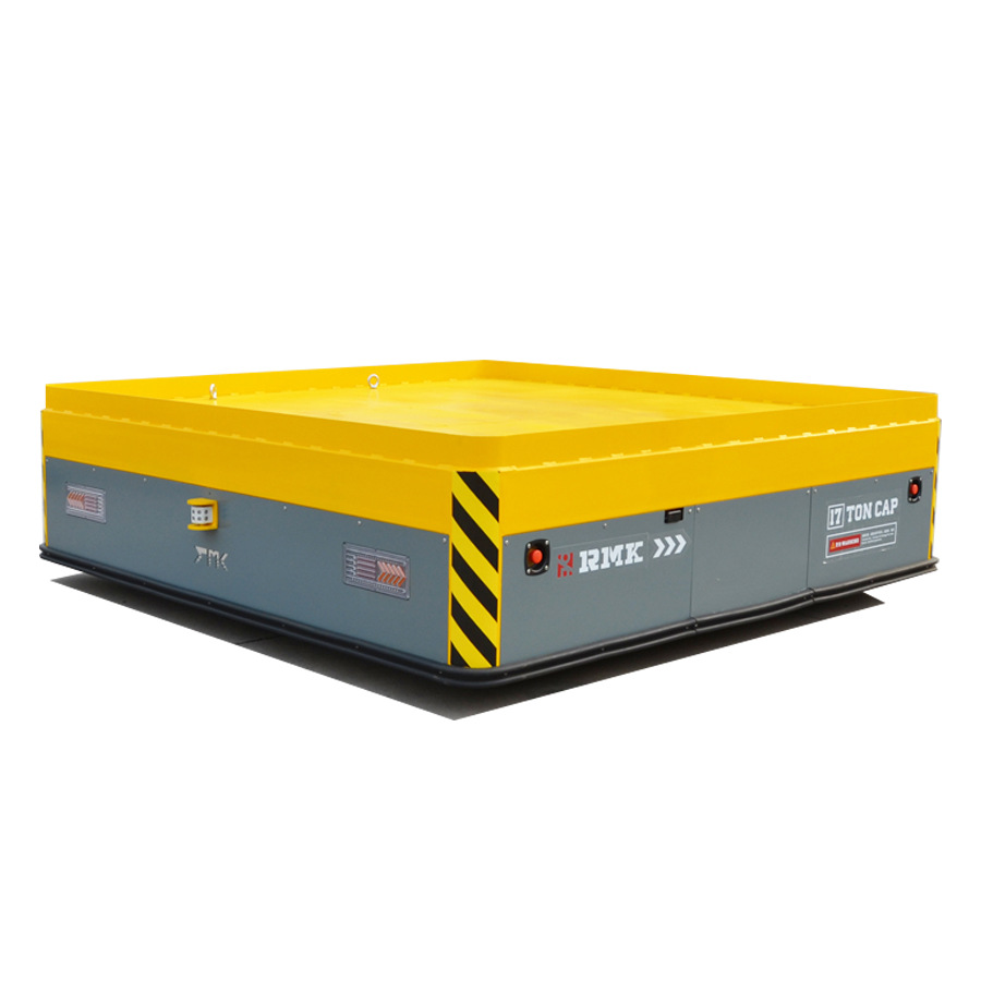 实验室内使用无轨平板车横纵移动无轨舵轮车40吨铸造用无轨地平车