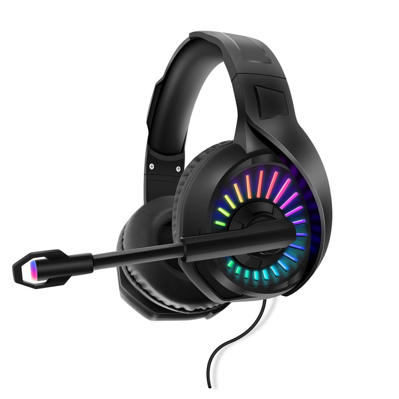 G2 headset computer game headset RGB colorful luminous LED E-sports wired headset with microphone factory direct sales