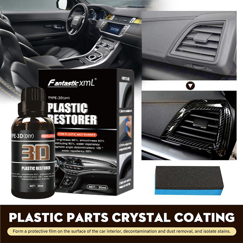 Coche plástico cristal plateado reloj interior cera piezas de plástico agente de renovación blanqueamiento inorgánico agente de reparación de brillo para el comercio exterior image 3