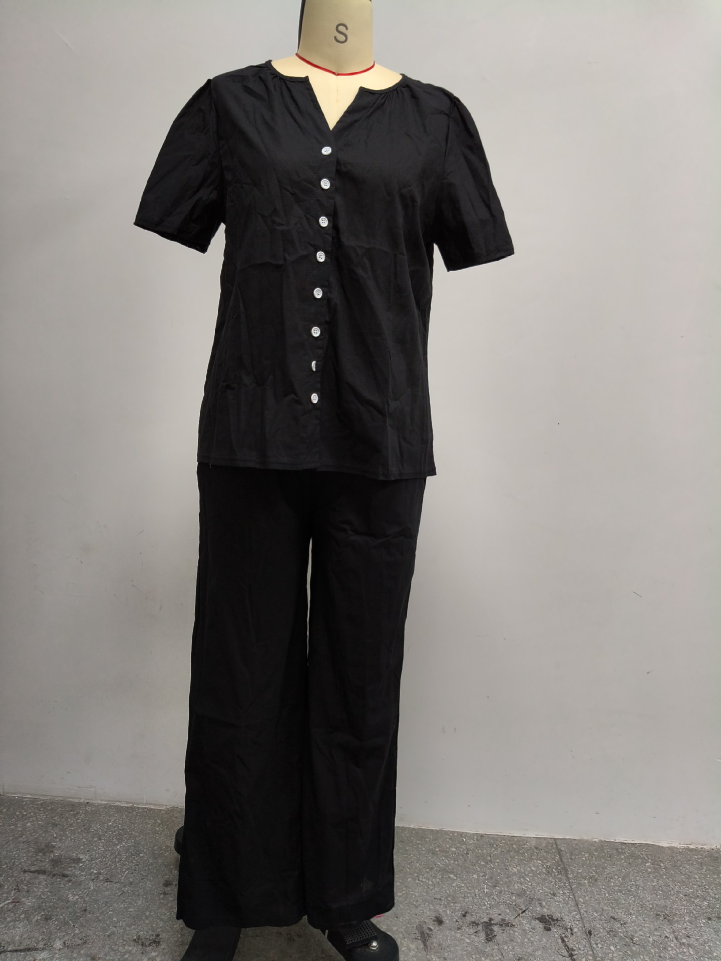 Women's Clothing Women's Imitation Cotton Linen V Neck Casual Suit Beach Vacation Style For Formal & Casual For Women_ecoleips.com