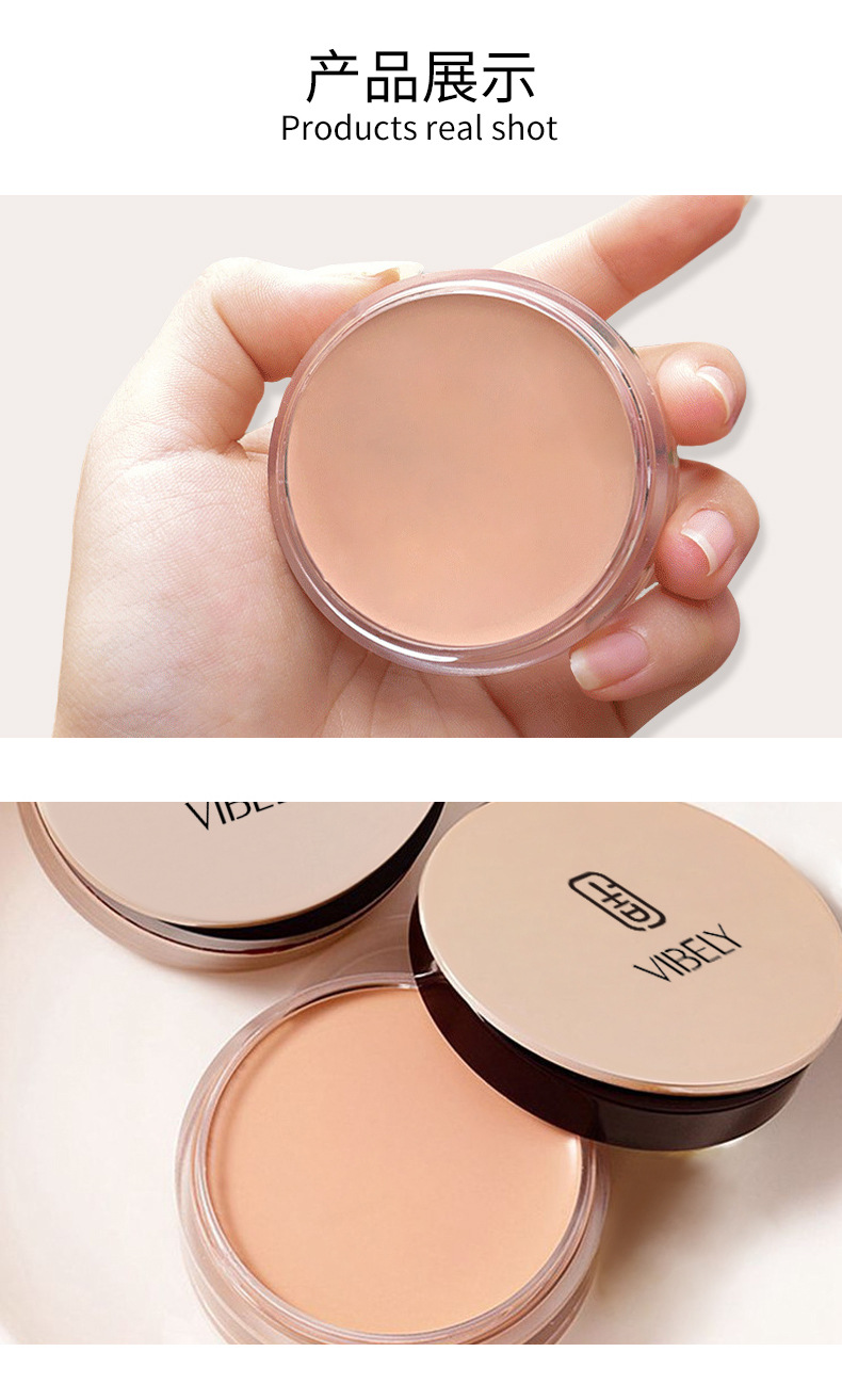 VIBELY Waterproof and non-smudging Concealer covers facial spots, acne marks, dark circles, tattoos, skin tone and foundation undefined