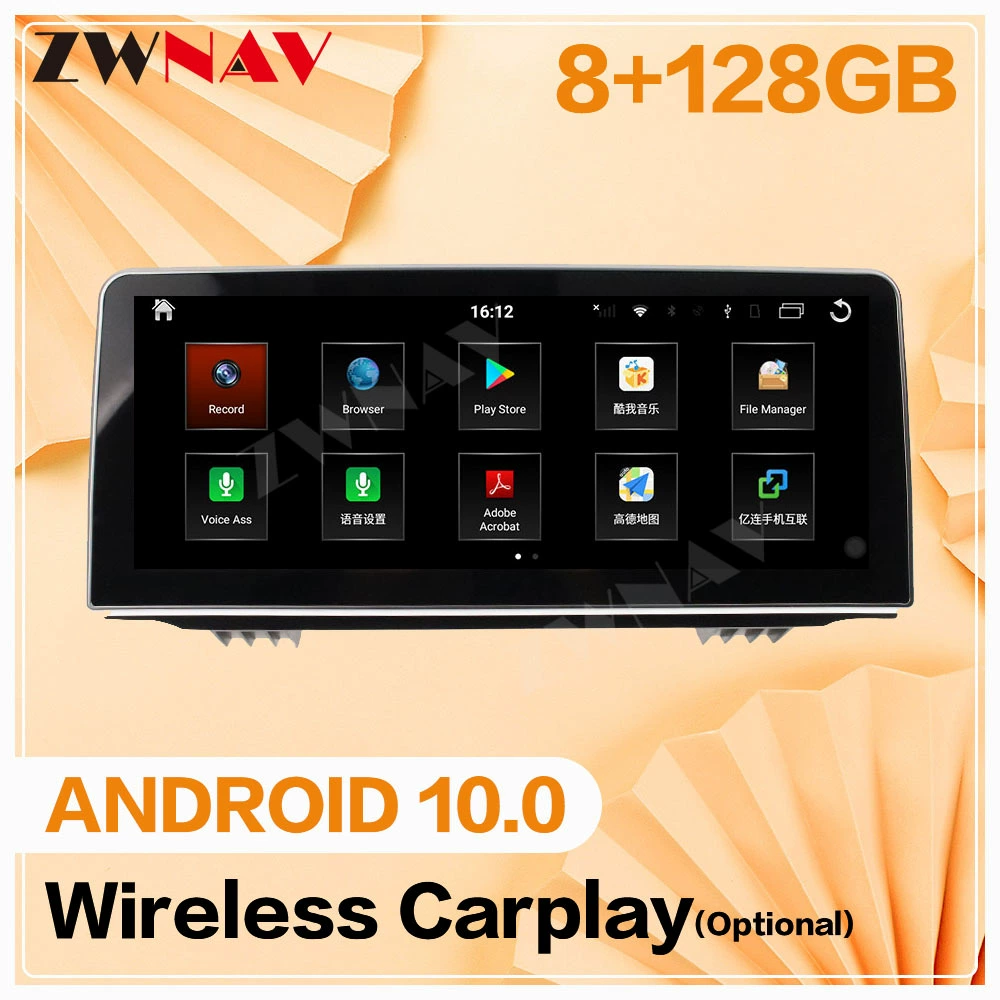 Подходит для BMW BMW X5 X6, про эмбрион, навигация Android 10.0 CIC на большом экране автомобиля