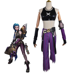 Spot seconds lol League of Heroes cos Suit jinx Outbreak Loli Twin Cities Battle cosplay Women's Wear