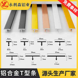 金属T型收边条 瓷砖收口条 地板嵌入式装饰线条佛山厂家 现货现发