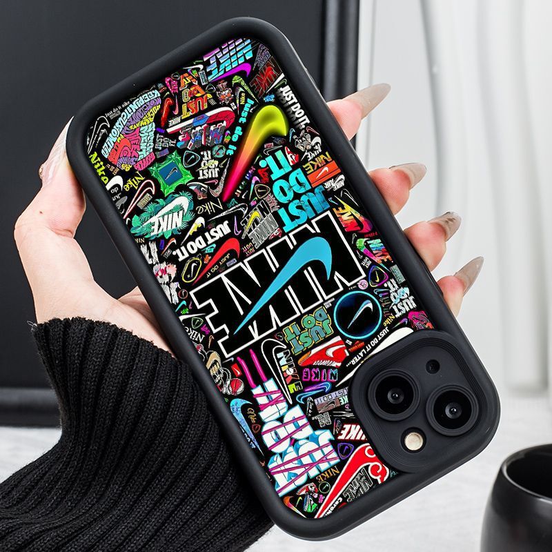 Fashion Brand Nike Hook Apple 15 Mobile Phone Case iphone14promax Creative 13pro Suitable for 16E Men and Women Fashion Brand Nike Hook Apple 15 Mobile Phone Case iphone14promax Creative 13pro Suitable for 16E Men and Women