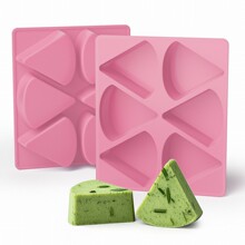 硅胶三角形模具 6孔家用diy肥皂模 不沾易脱模 烘焙蛋糕饼干翻模