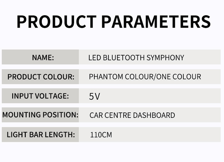 Car central control atmosphere lamp magic color modified LED acrylic atmosphere lamp USB installation-free running water decorative lamp