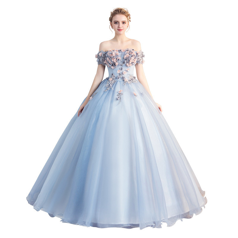 Vestido de gala de tul de un solo hombro para verano 2026, ideal para ópera, actuaciones solistas o exámenes, vestido de noche largo.