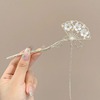 Chinese hairpin with tassels, Hanfu, advanced hairgrip, Chinese style, orchid, high-quality style