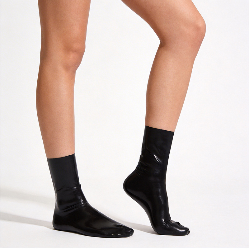 Factory Direct Supply of Latex Products, One-Piece Toeless Short Socks, Latex Clothing, Latex Hobby, 0.4mm Erotic Adult Socks Factory Direct Supply of Latex Products, One-Piece Toeless Short Socks, Latex Clothing, Latex Hobby, 0.4mm Erotic Adult Socks