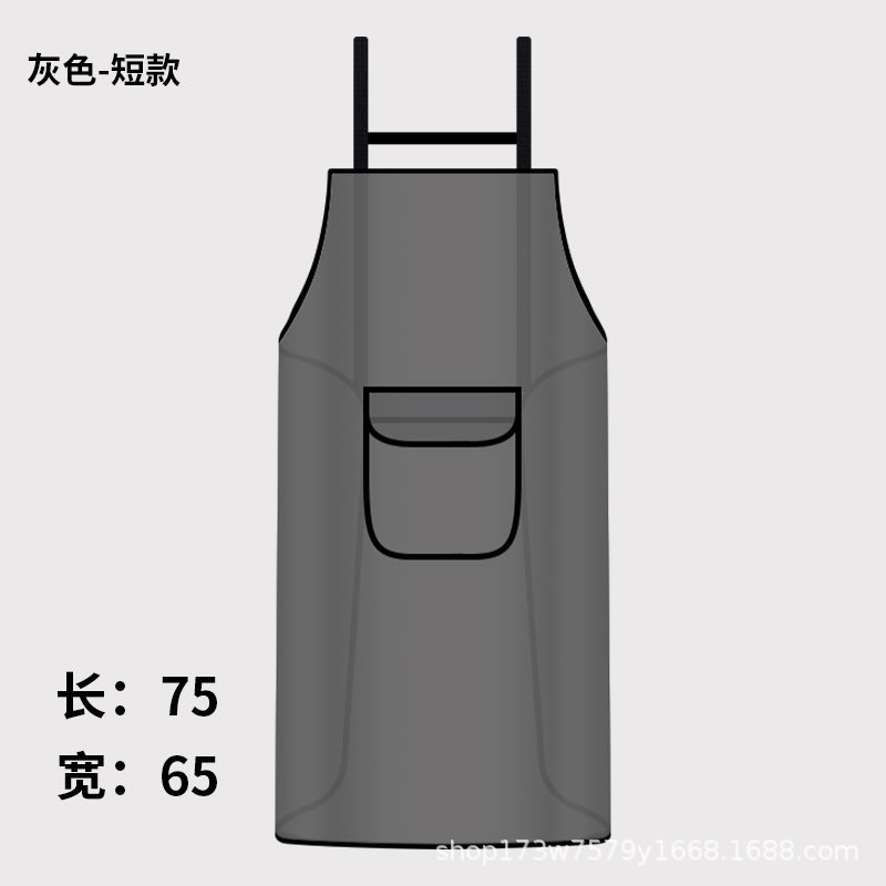 TPU 無洗エプロン家庭用キッチン防水オイル 2025 新しいインターネット有名人の作業服調理エプロン春と秋のスーパー|undefined