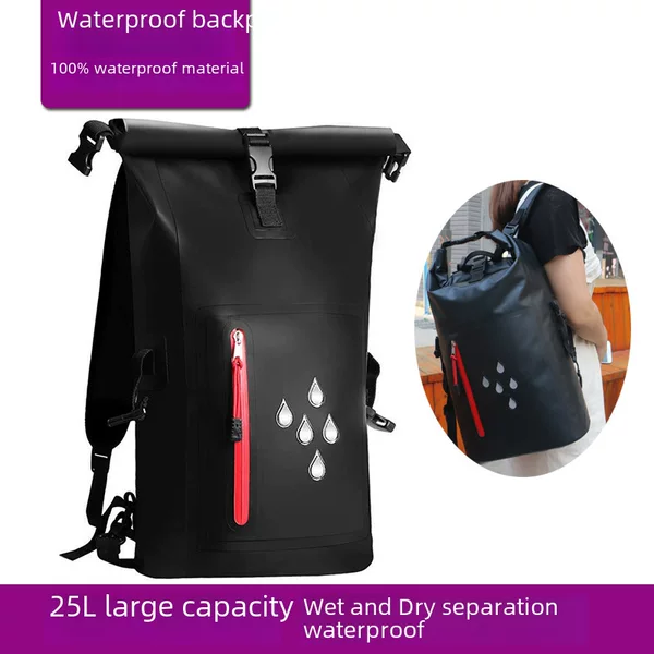 In stock outdoor supplies PVC drifting bag multifunctional swimming waterproof bag men's and women's backpack outdoor waterproof backpack