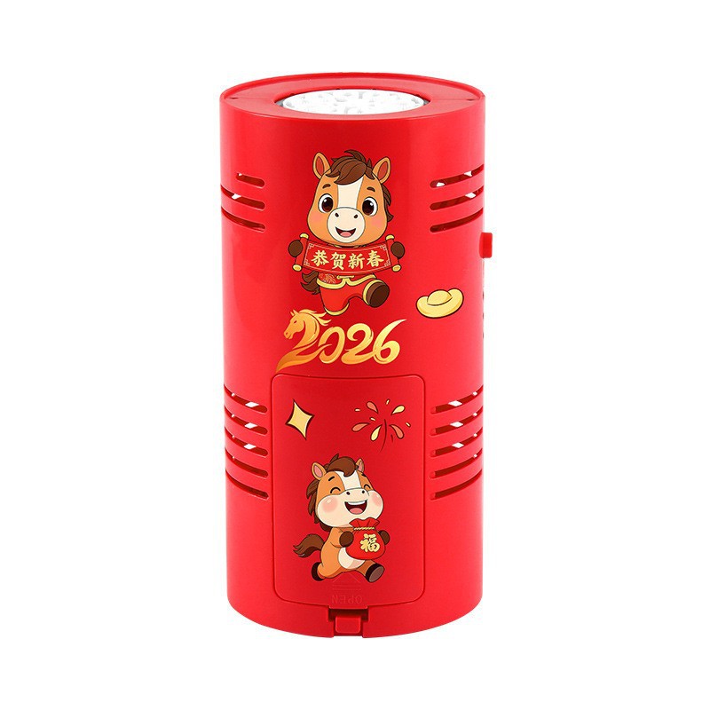 2026 Año Nuevo Fuegos artificiales burbujas porosas completamente automáticas burbujas vocales iluminación saludo burbujas juguetes de regalo