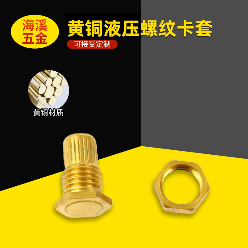 Brass Hydraulic Threaded Ferrule Hexagonal Nut Inlaid Through-hole Through-thread Single-pass Blind Hole M2m3m4 National Standard Copper Nut Brass Hydraulic Threaded Ferrule Hexagonal Nut Inlaid Through-hole Through-thread Single-pass Blind Hole M2m3m4 National Standard Copper Nut