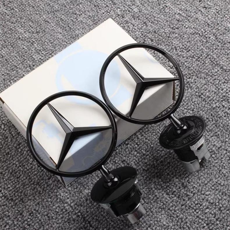 Mercedes-Benz E-Class emblem, S320 black emblem, W211 hood, black wheat stalk emblem, E300, S350 engine hood emblem