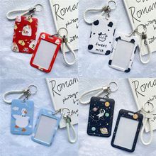 Cartoon Cute Women Men Business Card Holder Girls Boys Bus跨