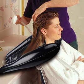 便携充气洗头盆老人清洁洗头盆美容店护理洗头盆折叠家用盆池